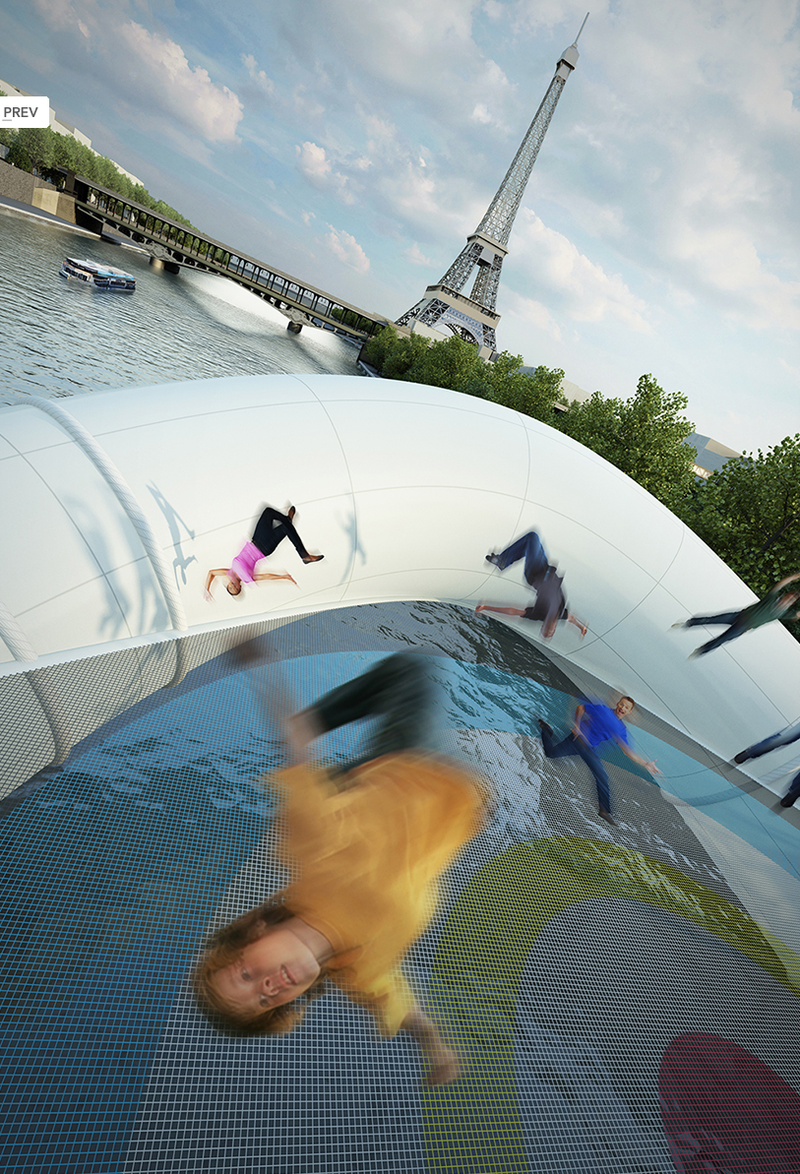 Illustration for article titled In the future, everything will be made from trampolines